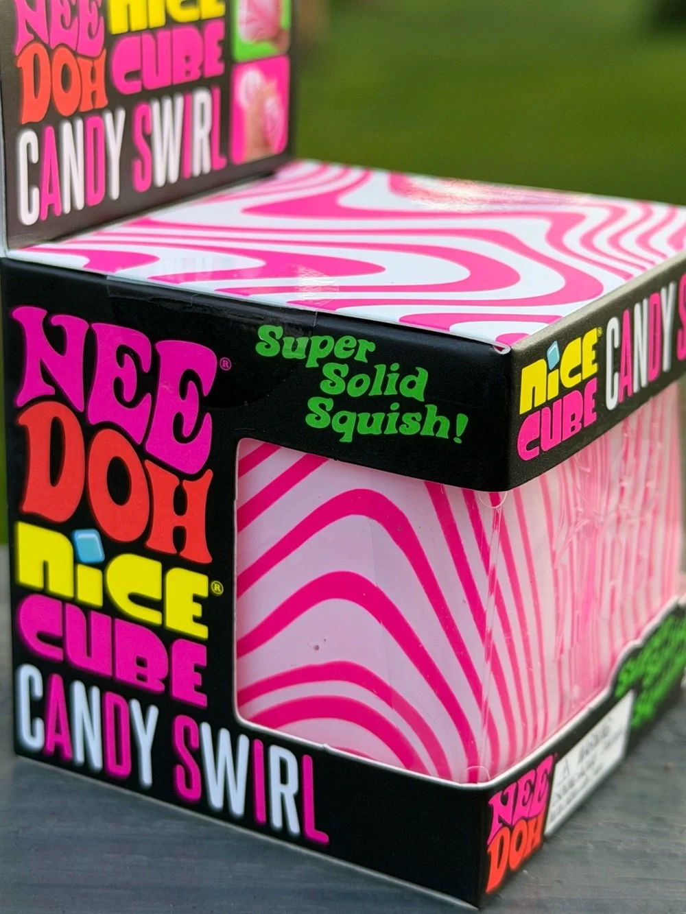 RARE NeeDoh Pink/White Candy Swirl Nice Cube•Authentic Schylling•Brand NEW!